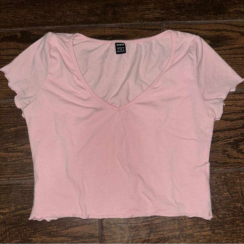 light pink top